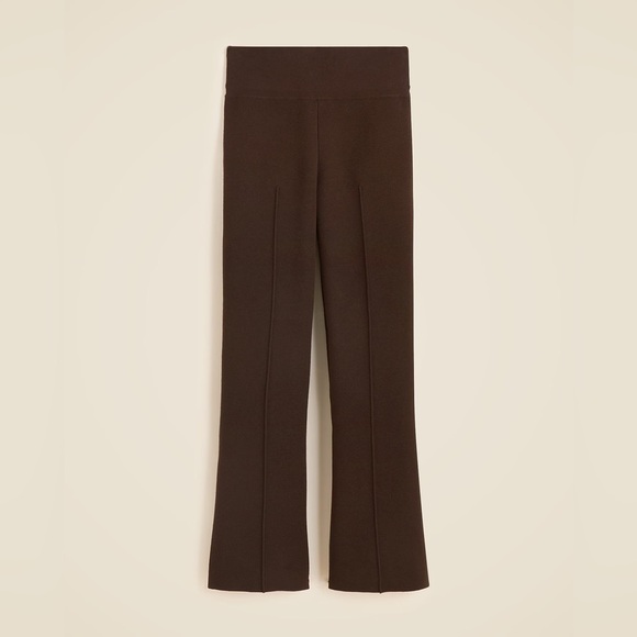 NWT J.Crew New Delaney Kickout Sweater Pant in Heather Chocolate - Picture 5 of 10